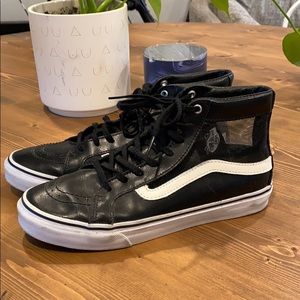 Vans Leather Slim Fit High Tops